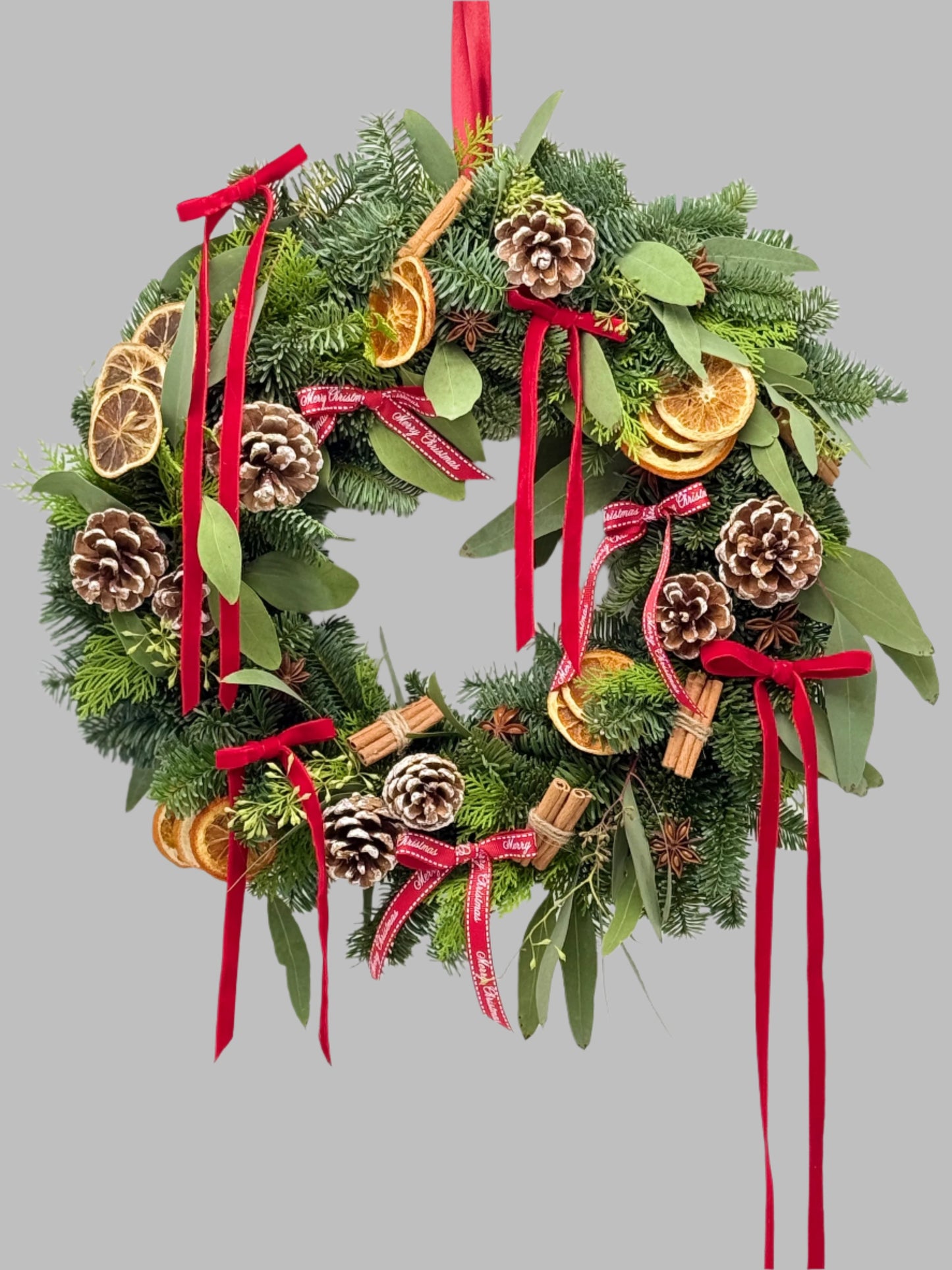 Festive Evergreen Christmas Wreath