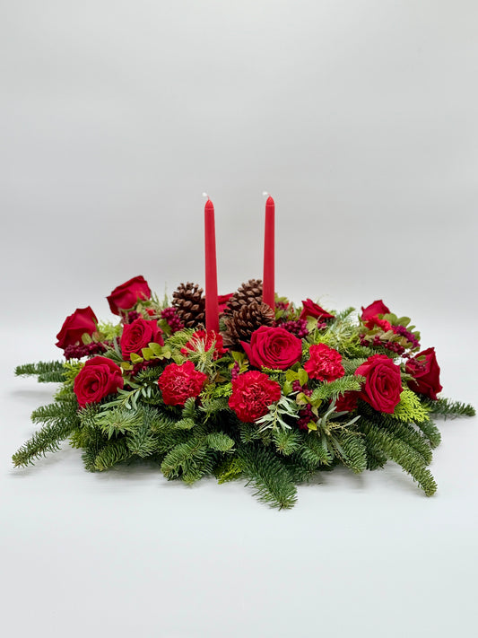 Red Radiance Christmas Centrepiece