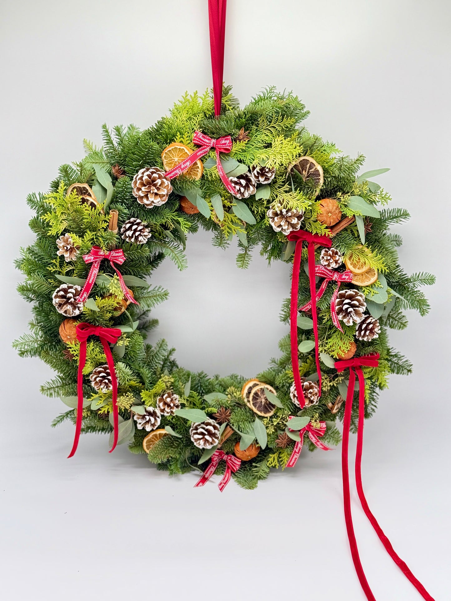 Festive Evergreen Christmas Wreath